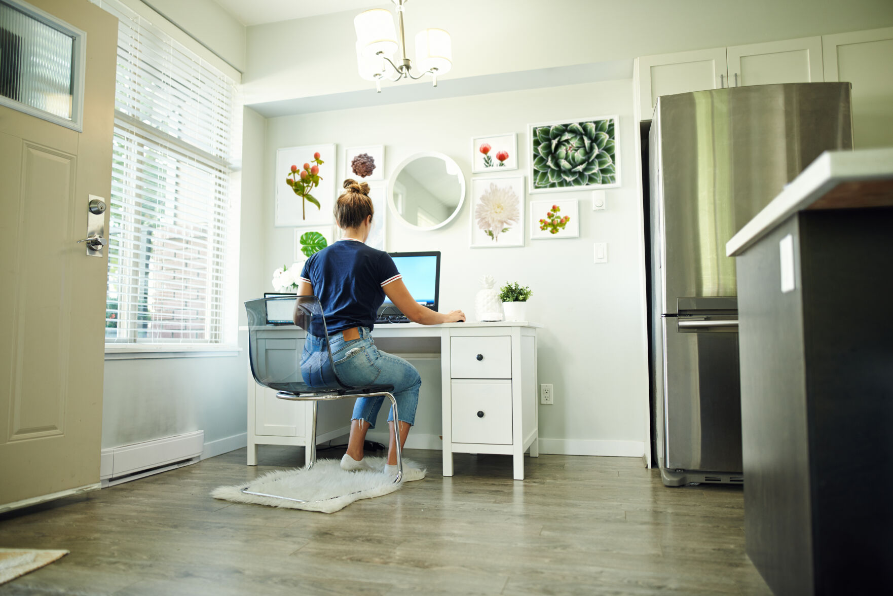 Separate work and personal spaces whenever possible.